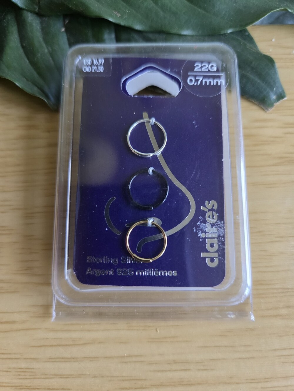 Claire's 925 Sterling Silver Nose Ring